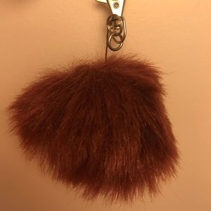 Pom pom keychain